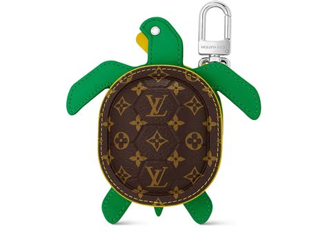 Louis Vuitton LV Turtle Pouch Bag Charm Brown.